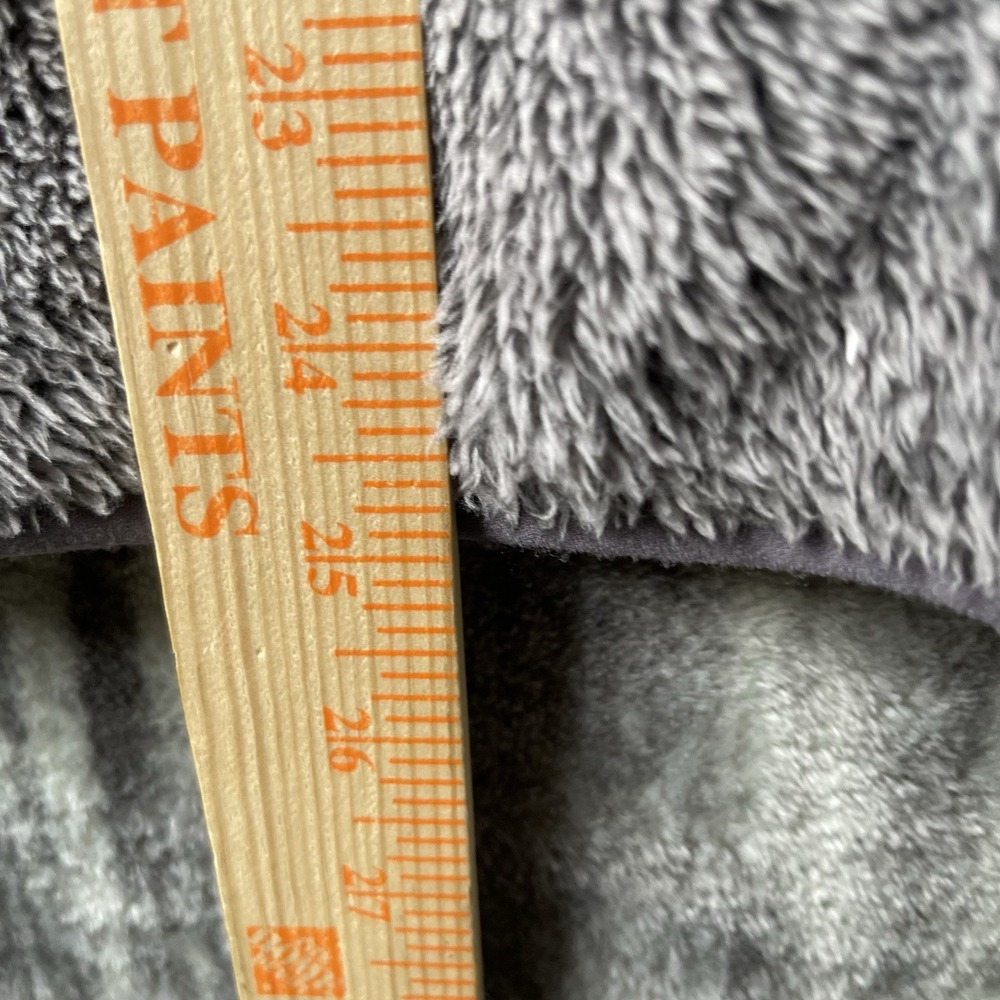 L. L. Bean Women's Hi-Pile Fleece Vest Frost Gray Heather Sz Small - Picture 6 of 9
